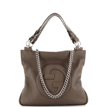 Gucci Blondie NM Tote Diagonal Quilted Leather Small