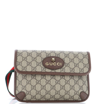 Gucci Neo Vintage Flap Belt Bag GG Coated Canvas