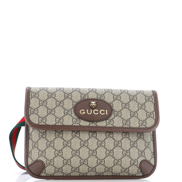Gucci Neo Vintage Flap Belt Bag GG Coated Canvas