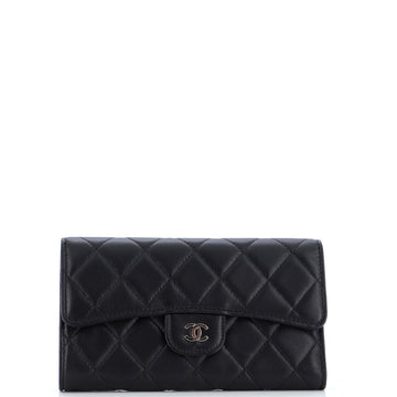 Chanel L-Flap Wallet Quilted Lambskin Long