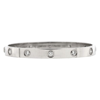 Cartier Love 10 Diamond Bracelet 18K White Gold with Diamonds