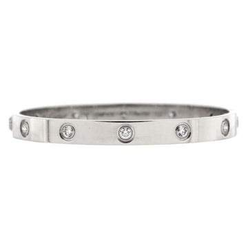 Cartier Love 10 Diamond Bracelet 18K White Gold with Diamonds