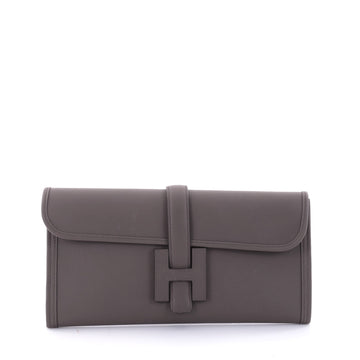Hermes Jige Elan Clutch Swift 29 Gray 2574201