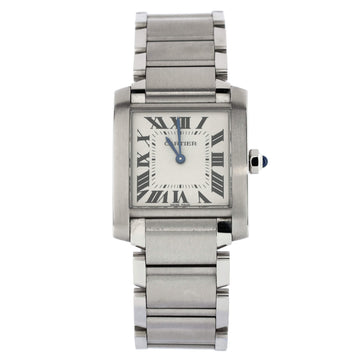 Cartier Tank Francaise Quartz Watch Stainless Steel 25