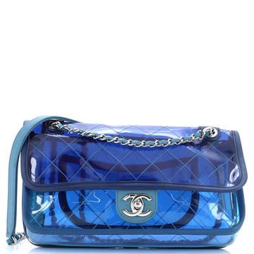 Chanel Coco Splash Flap Bag Quilted PVC With Lambskin Medium
