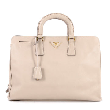 Prada Open Tote Vernice Saffiano Leather Medium Gray 2574601