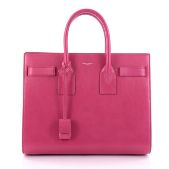 Saint Laurent Sac de Jour Handbag Leather Small Pink 2574801