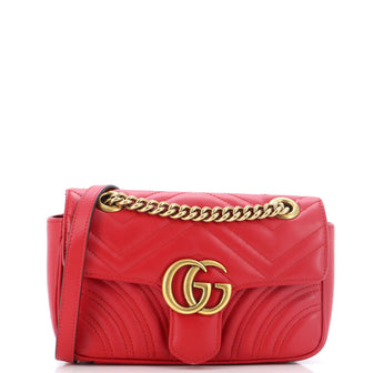 Gucci GG Marmont Flap Bag Matelasse Leather Mini