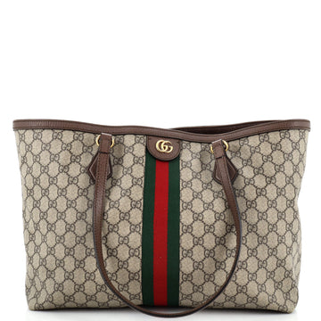 Gucci Ophidia Shopping Tote GG Coated Canvas Medium
