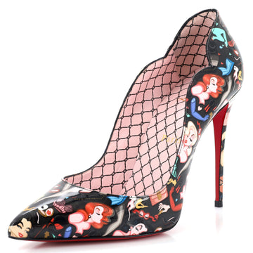 Christian Louboutin Women's Hot Chick Pumps Printed Patent 100