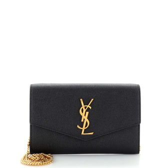 Saint Laurent Uptown Chain Wallet Leather