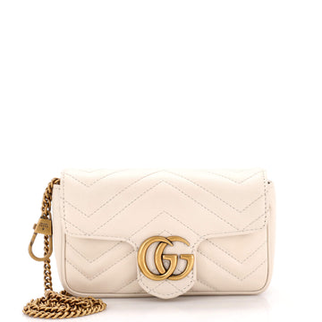 Gucci GG Marmont Flap Bag Matelasse Leather Super Mini
