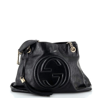 Gucci Soho Chain Strap Shoulder Bag Patent Medium