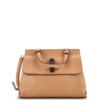 Gucci Bamboo Daily Top Handle Bag Leather Small