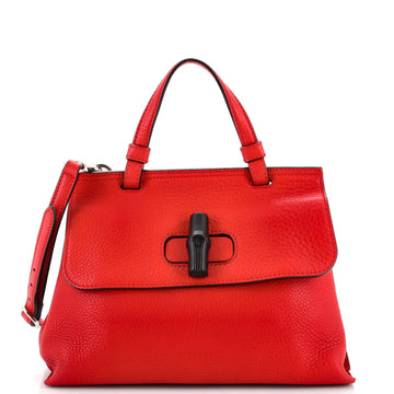 Gucci Bamboo Daily Top Handle Bag Leather Small