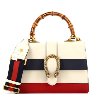 Gucci Dionysus Bamboo Top Handle Bag Colorblock Leather Medium