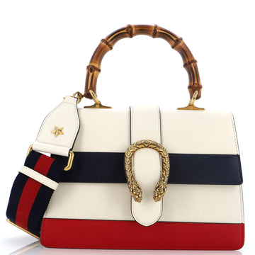 Gucci Dionysus Bamboo Top Handle Bag Colorblock Leather Medium