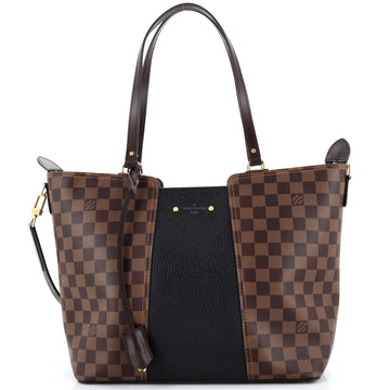 Louis Vuitton Jersey Handbag Damier with Leather