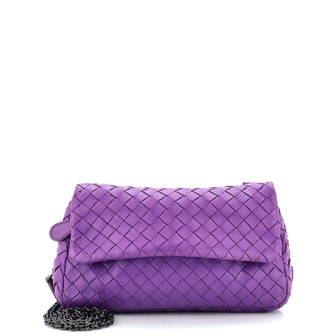 Bottega Veneta Expandable Chain Crossbody Bag Intrecciato Nappa Small
