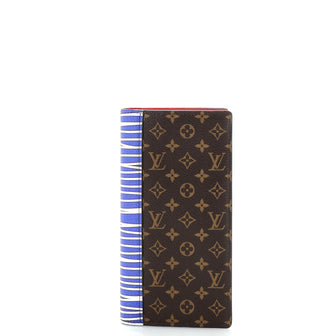 Louis Vuitton Brazza Wallet Patchwork Monogram Canvas and Printed Leather