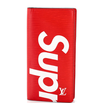 Louis Vuitton Brazza Wallet Limited Edition Supreme Epi Leather