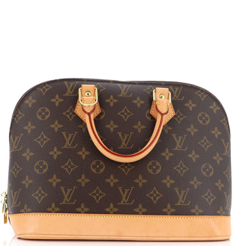 Louis Vuitton Vintage Alma Handbag Monogram Canvas PM