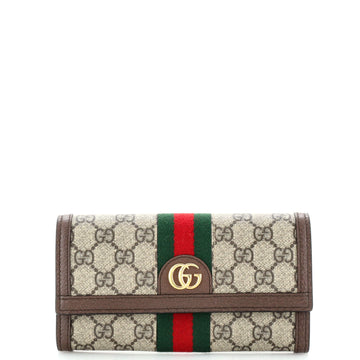 Gucci Ophidia Continental Wallet GG Coated Canvas