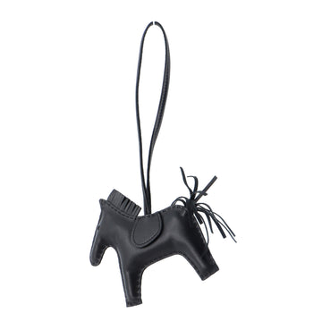 Hermes So Black GriGri Rodeo Bag Charm Leather MM