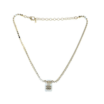 Chanel CC Star Perfume Bottle Pendant Necklace Metal with Resin and Crystals