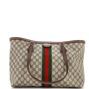 Gucci Ophidia Shopping Tote GG Coated Canvas Medium