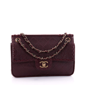 Chanel Paris-Edinburgh Flap Bag Quilted Calfskin Medium Red 2576801