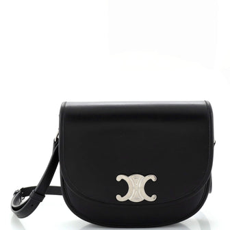 Celine Besace Triomphe Shoulder Bag Leather Medium