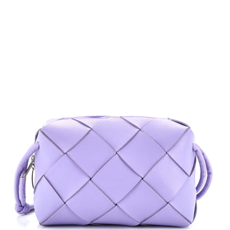 Bottega Veneta Cassette Camera Crossbody Bag Maxi Intrecciato Leather Small