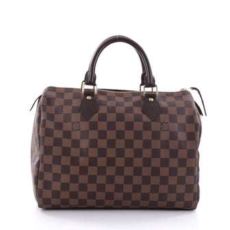 Louis Vuitton Speedy Handbag Damier 30 Brown 2576902