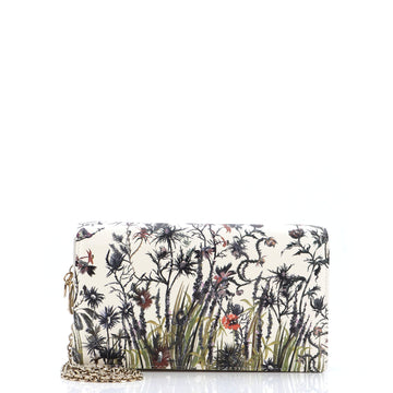 Christian Dior Lady Dior Wallet on Chain Pouch Printed Leather