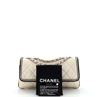 Chanel Mademoiselle Lock Flap Bag Quilted Lambskin East West