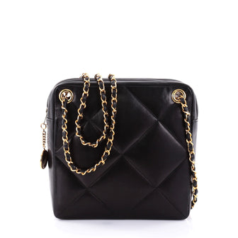 Chanel Vintage Zip Around Shoulder Bag Quilted Lambskin 2577703
