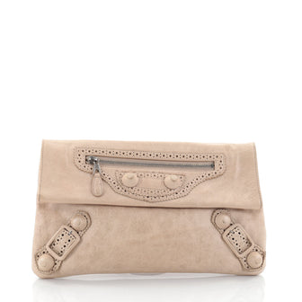 Balenciaga Envelope Clutch Covered Giant Brogues Leather 2577901