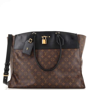 Louis Vuitton City Steamer Handbag Monogram Canvas XXL