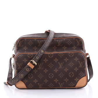Louis Vuitton Nil Handbag Monogram Canvas 28 Brown 2578002