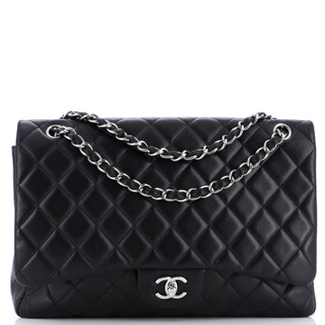 Chanel Classic Double Flap Bag Quilted Lambskin Maxi