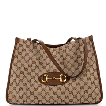 Gucci Horsebit 1955 Tote GG Canvas Medium