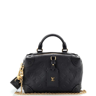 Louis Vuitton Petite Malle Souple Handbag Monogram Empreinte Leather