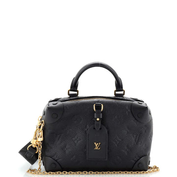 Louis Vuitton Petite Malle Souple Handbag Monogram Empreinte Leather