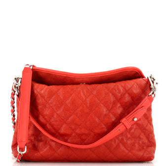 Chanel French Riviera Hobo Quilted Caviar Small