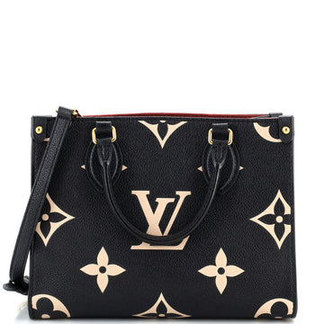 Louis Vuitton OnTheGo Tote Bicolor Monogram Empreinte Giant PM