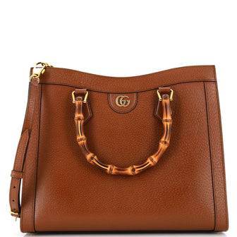 Gucci Diana NM Bamboo Handle Tote Leather Medium