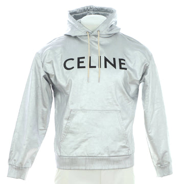 Celine Logo Hoodie Metallic Cotton