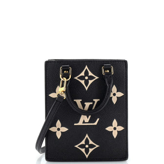 Louis Vuitton Petit Sac Plat Bag Bicolor Monogram Empreinte Giant