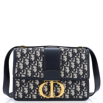 Christian Dior 30 Montaigne Flap Bag Oblique Canvas